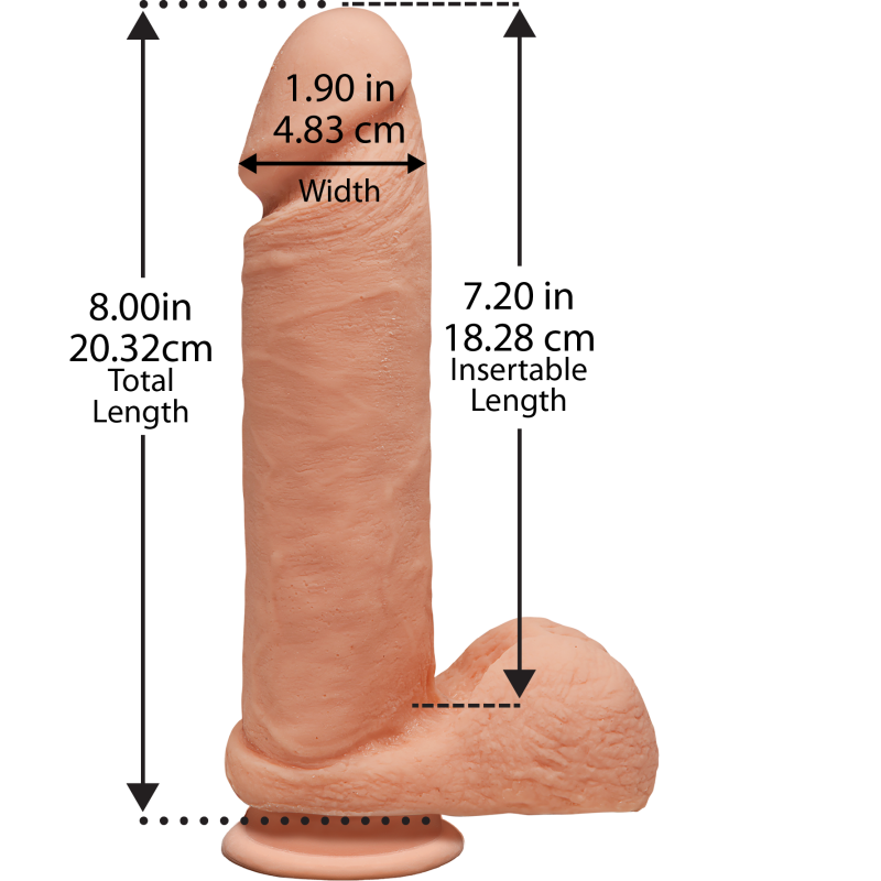 Фаллоимитатор Doc Johnson The D Perfect D 8 Inch With Balls ULTRASKYN Фаллоимитатор Doc Johnson The D Perfect D 8 Inch With Balls ULTRASKYN