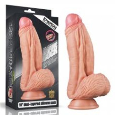 Фалоімітатор LoveToy Dual-Layered Silicone Cock 10 Flesh