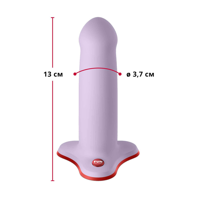 Фаллоимитатор Fun Factory AMOR, сиреневый, длина 14,6 см, диаметр 3,7 см, изогнутый Фаллоимитатор Fun Factory AMOR, сиреневый, длина 14,6 см, диаметр 3,7 см, изогнутый