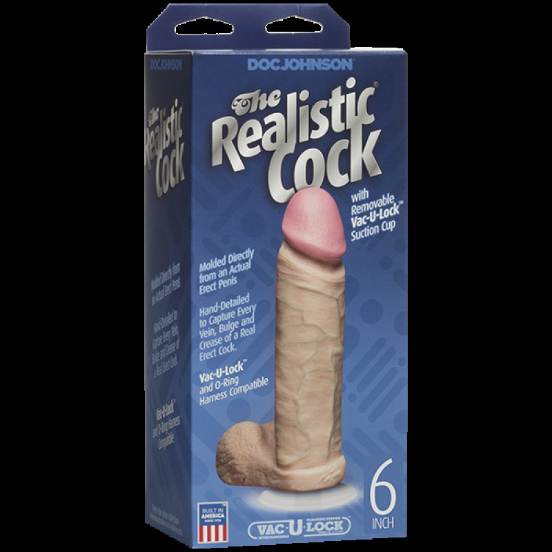 Фалоімітатор Doc Johnson The Realistic Cock 6 inch Фалоімітатор Doc Johnson The Realistic Cock 6 inch