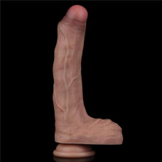 Фаллоимитатор LoveToy Dual-Layered Silicone Cock 8.5 Brown 660