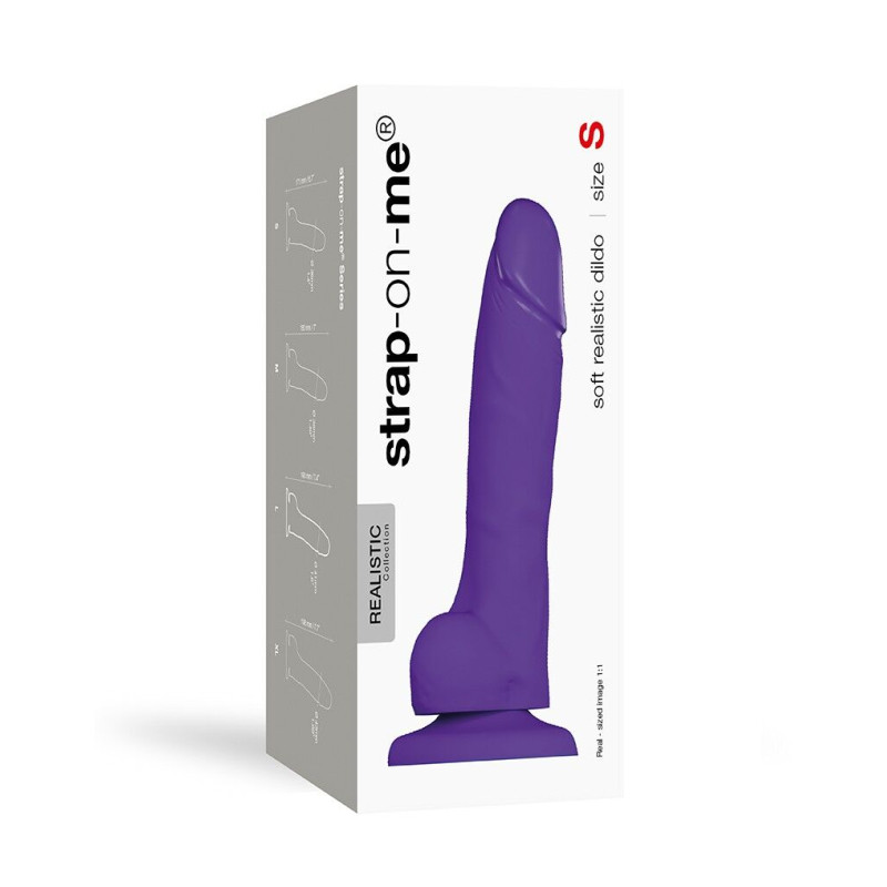 Реалистичный фаллоимитатор Strap-On-Me SOFT REALISTIC DILDO Фиолетовый Size S Реалистичный фаллоимитатор Strap-On-Me SOFT REALISTIC DILDO Фиолетовый Size S