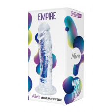 Прозрачный фаллоимитатор Alive Jelly Dildo Empire