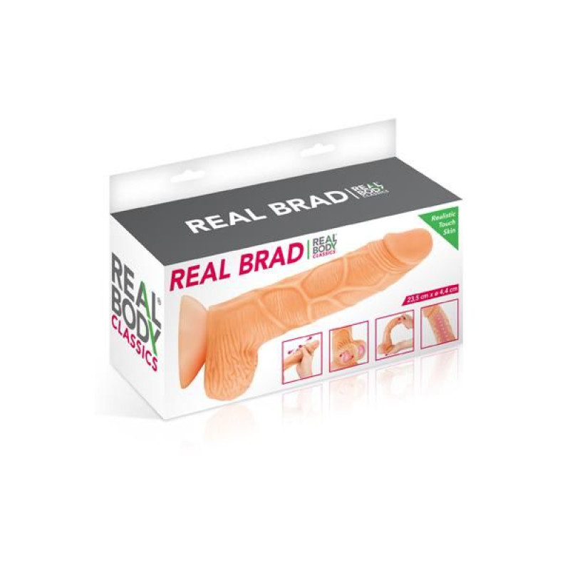 Фаллоимитатор с подвижной крайней плотью Real Body Real Brad Фаллоимитатор с подвижной крайней плотью Real Body Real Brad