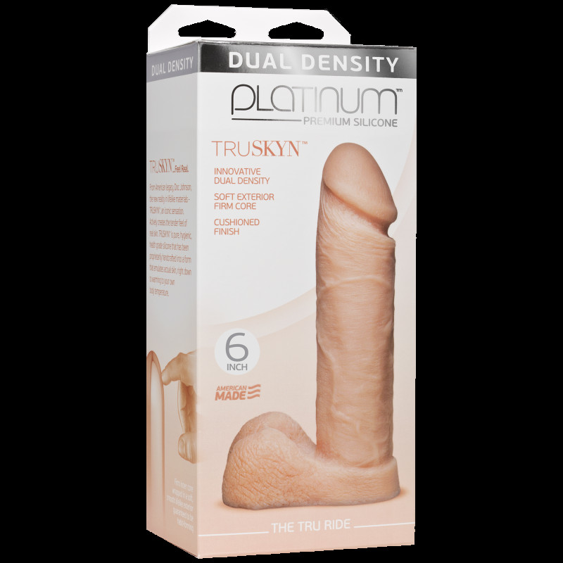 Фалоімітатор Doc Johnson Platinum TRUSKYN The Tru Ride 6 Inch Фалоімітатор Doc Johnson Platinum TRUSKYN The Tru Ride 6 Inch