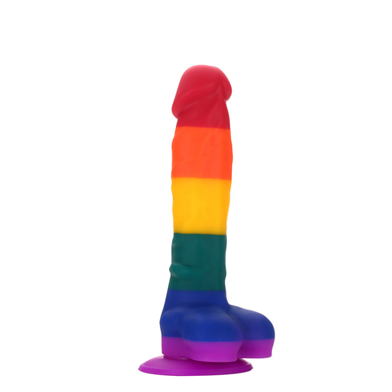 Райдужний фалоімітатор Dreamtoys Colourful Love Dildo 20 см Райдужний фалоімітатор Dreamtoys Colourful Love Dildo 20 см