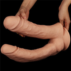 Фалоімітатор LoveToy King-Sized Realistic Mega Double Dildo 12"