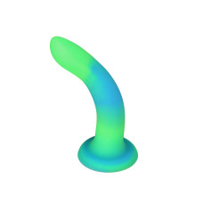Фалоімітатор, що світиться в темряві, ADDICTION Rave 8 Glow in the Dark Dildo Blue Green, 20,3 см