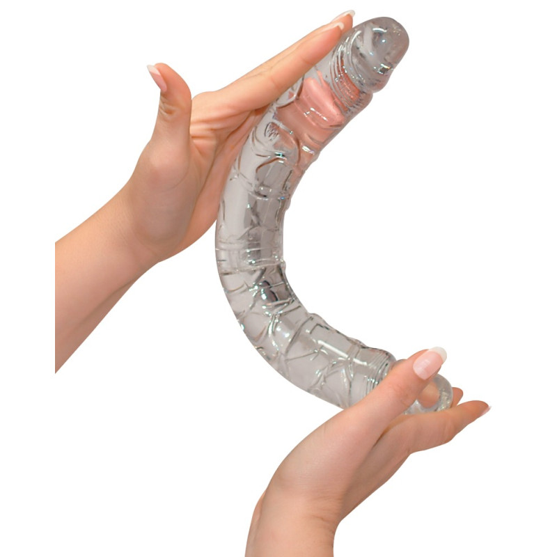 Подвійний фалоімітатор You2Toys Crystal Duo Прозорий Подвійний фалоімітатор You2Toys Crystal Duo Прозорий