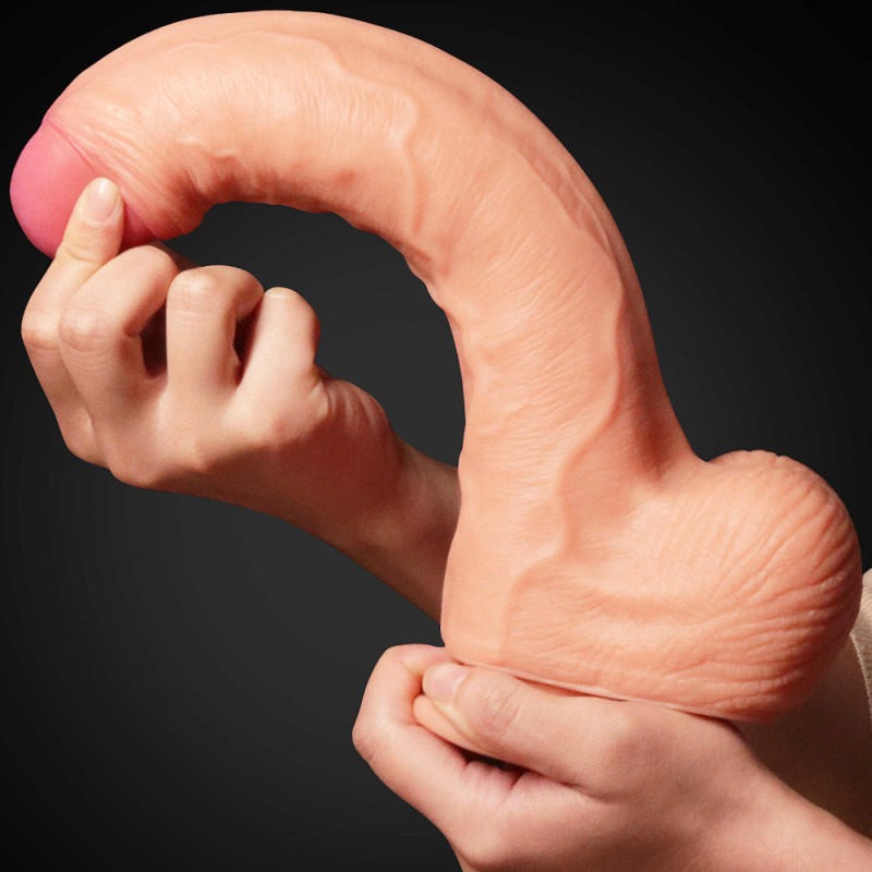 Фалоімітатор LoveToy Dual-Layered Silicone Cock 11 Flesh