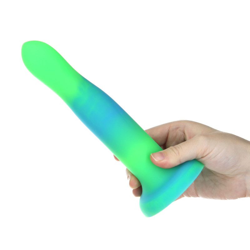 Светящийся в темноте фаллоимитатор ADDICTION Rave 8 Glow in the Dark Dildo Blue Green, 20,3 см Светящийся в темноте фаллоимитатор ADDICTION Rave 8 Glow in the Dark Dildo Blue Green, 20,3 см