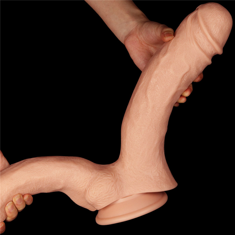 Фалоімітатор LoveToy King-Sized Realistic Mega Double Dildo 12" Фалоімітатор LoveToy King-Sized Realistic Mega Double Dildo 12"
