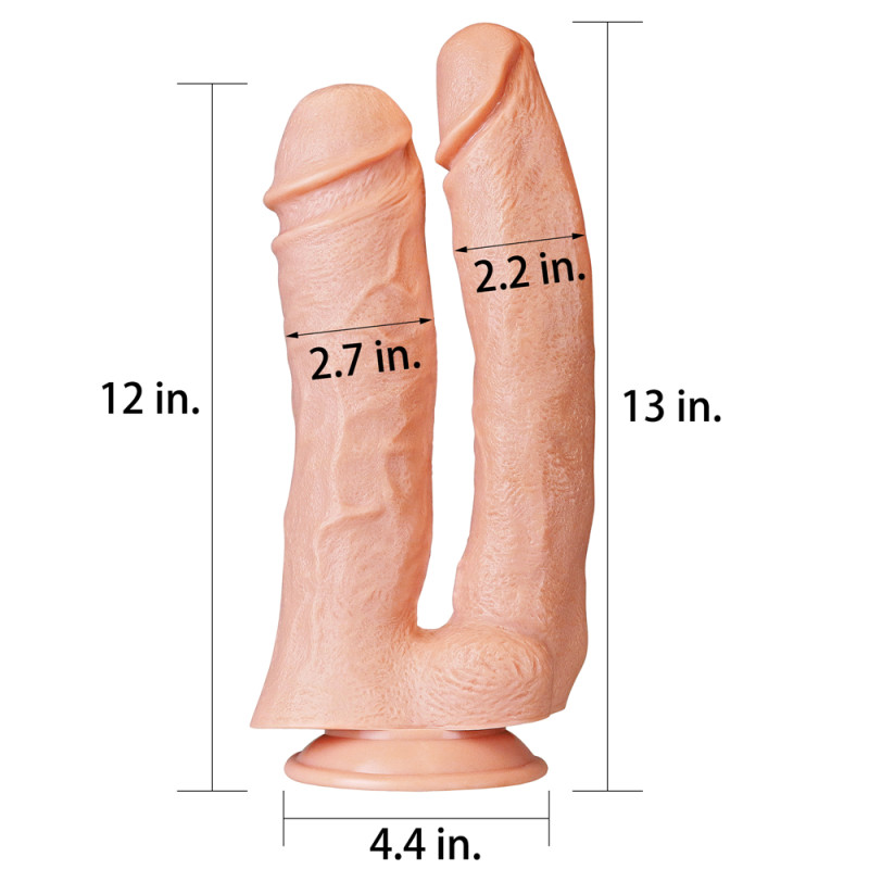 Фалоімітатор LoveToy King-Sized Realistic Mega Double Dildo 12" Фалоімітатор LoveToy King-Sized Realistic Mega Double Dildo 12"