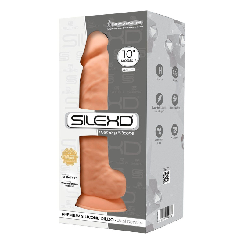 Фаллоимитатор реалистичный SilexD Arnold Flesh (MODEL 5 size 10in), двухслойный, силикон+Silexpan, диа Фаллоимитатор реалистичный SilexD Arnold Flesh (MODEL 5 size 10in), двухслойный, силикон+Silexpan, диа