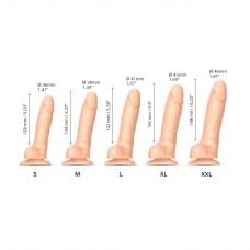 Реалистичный фаллоимитатор Strap-On-Me Sliding Skin Realistic Dildo Vanille - S, эффект подвижной кожи