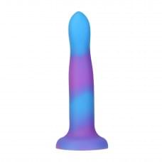 Светящийся в темноте фаллоимитатор ADDICTION Rave 8 Glow in the Dark Dildo Blue Purple, 20,3 см