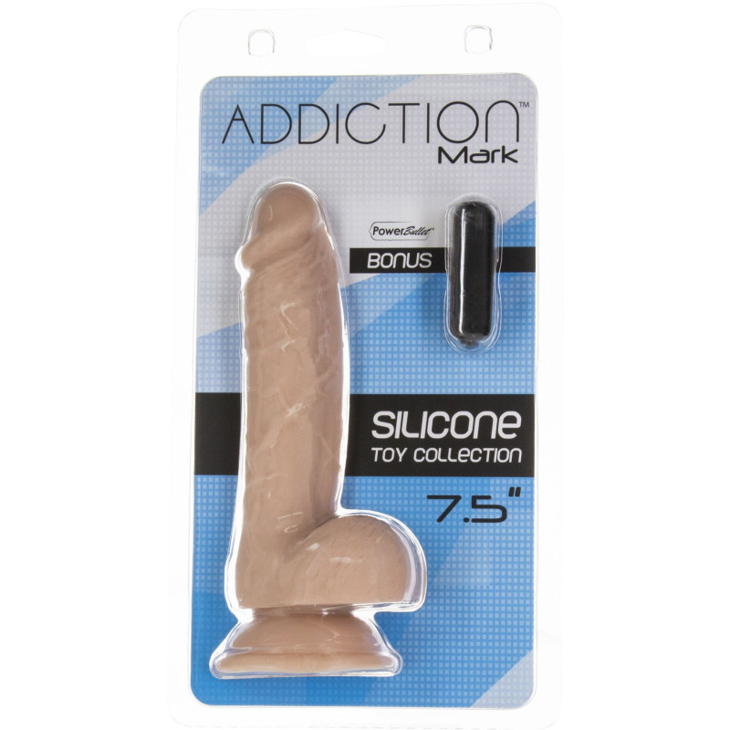 Реалистичный фаллоимитатор на присоске ADDICTION - Mark 7,5″ Dildo With Balls, Beige Реалистичный фаллоимитатор на присоске ADDICTION - Mark 7,5″ Dildo With Balls, Beige