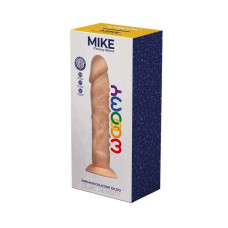 Силиконовый фаллоимитатор Wooomy Mike, термореактивный, с присоской, длина 19,7 см, диаметр 4,2 см