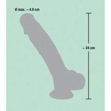 Фаллоимитатор You2Toys с мошонкой Medical Silicone Dildo Телесный 24 см 52669