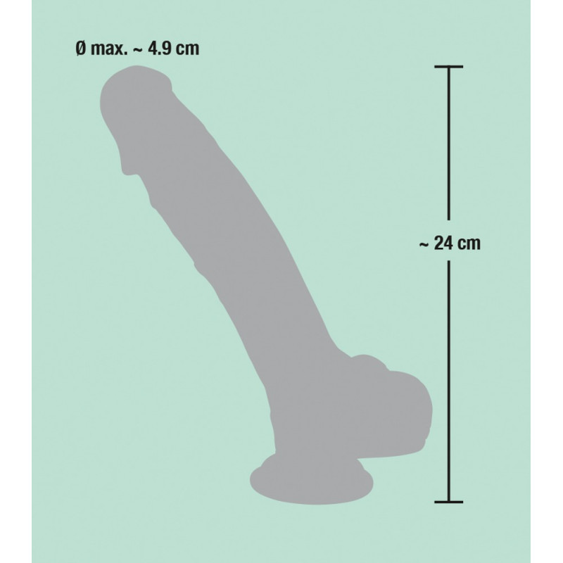 Фаллоимитатор You2Toys с мошонкой Medical Silicone Dildo Телесный 24 см 52669 Фаллоимитатор You2Toys с мошонкой Medical Silicone Dildo Телесный 24 см 52669
