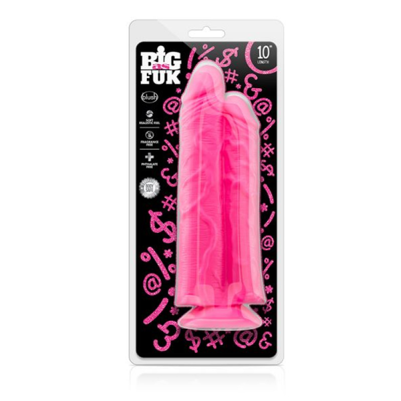 Двойной фаллоимитатор Blush Big As Fuk 10Inch Double Cock Розовый Двойной фаллоимитатор Blush Big As Fuk 10Inch Double Cock Розовый