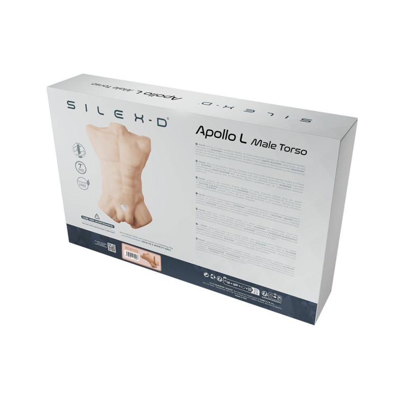 Торс с фаллоимитатором на присоске SilexD Apollo L Male Torso Caramel Торс с фаллоимитатором на присоске SilexD Apollo L Male Torso Caramel