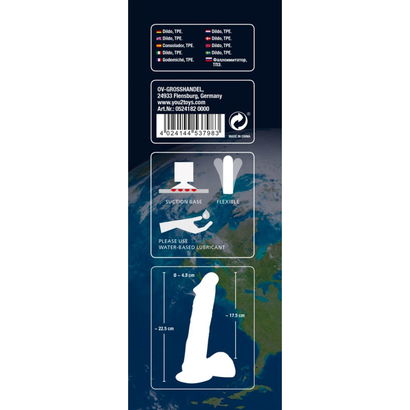 Фаллоимитатор с мошонкой You2Toys European Lover Large Фаллоимитатор с мошонкой You2Toys European Lover Large