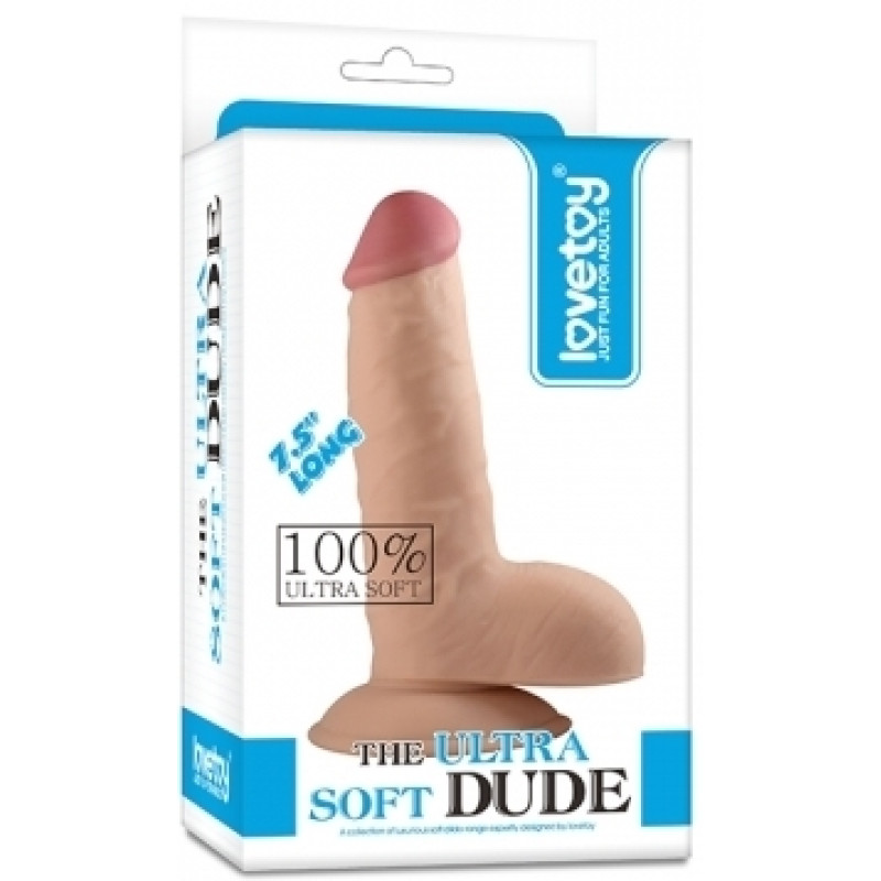 Фаллоимитатор с мошонкой LoveToy Dildo The Ultra Soft Dude 7,5 Телесная Фаллоимитатор с мошонкой LoveToy Dildo The Ultra Soft Dude 7,5 Телесная