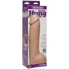 Фаллоимитатор Doc Johnson Realistic Hung – Vanilla, Vac-U-Lock, диаметр 7 см