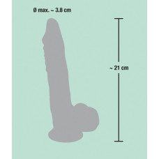 Фалоімітатор You2Toys з мошонкою Medical Silicone Dildo Тілесний 21 см 526665