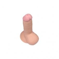 Фаллоимитатор с мошонкой LoveToy Dildo The Ultra Soft Dude 7,5 Телесная