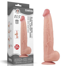 Фалоімітатор LoveToy Sliding-Skin Dual Layer Dong 13.5 Flesh