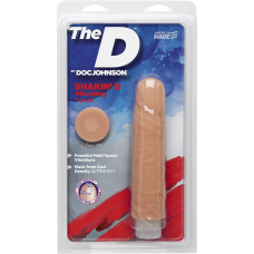 Фаллоимитатор Doc Johnson The D Shakin D Vibrating 7 Inch Dong ULTRASKYN