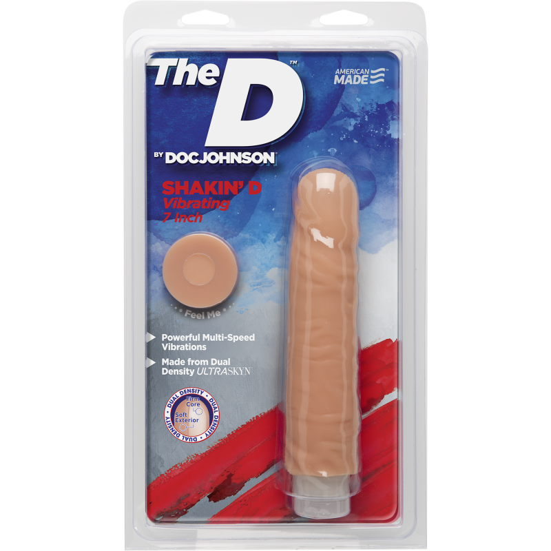 Фаллоимитатор Doc Johnson The D Shakin D Vibrating 7 Inch Dong ULTRASKYN Фаллоимитатор Doc Johnson The D Shakin D Vibrating 7 Inch Dong ULTRASKYN