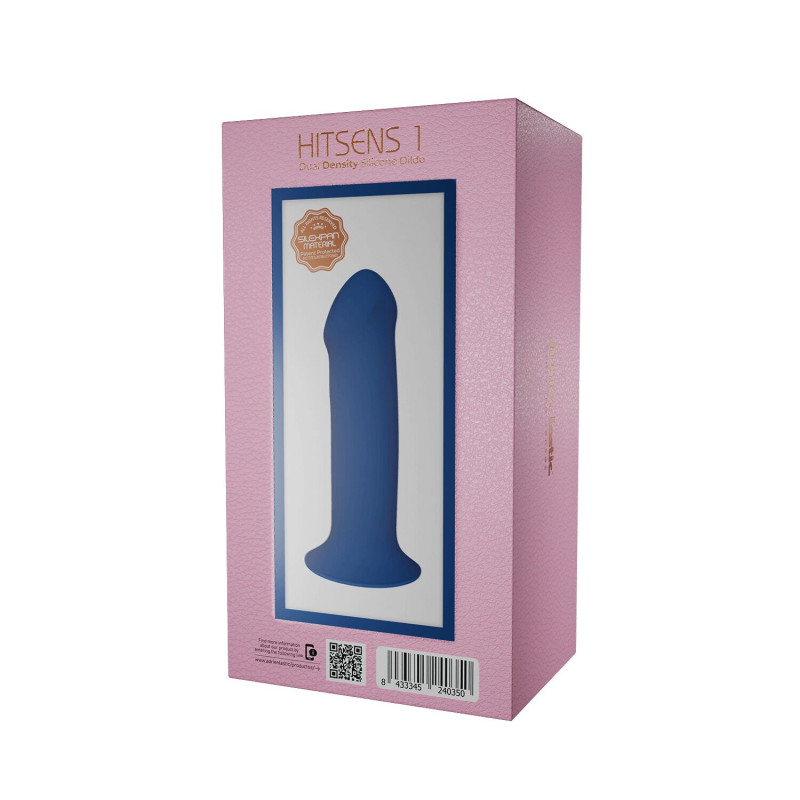 Двухслойный дилдо Adrien Lastic Hitsens 1 Blue, подходит для страпона, диаметр 4,5 см, длина 17,7 см. Двухслойный дилдо Adrien Lastic Hitsens 1 Blue, подходит для страпона, диаметр 4,5 см, длина 17,7 см.