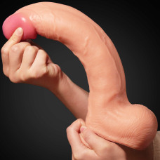 Фалоімітатор LoveToy Dual-Layered Silicone Cock 12 Flesh 453