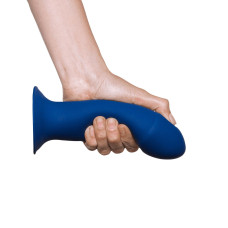 Двухслойный дилдо Adrien Lastic Hitsens 1 Blue, подходит для страпона, диаметр 4,5 см, длина 17,7 см.