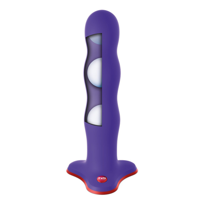 Фаллоимитатор Fun Factory BOUNCER, фиолетовый, шарики внутри, эффект вибрации, диаметр 3,9 см Фаллоимитатор Fun Factory BOUNCER, фиолетовый, шарики внутри, эффект вибрации, диаметр 3,9 см