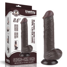Фаллоимитатор LoveToy Sliding-Skin Dual Layer Dong 8 997 Black