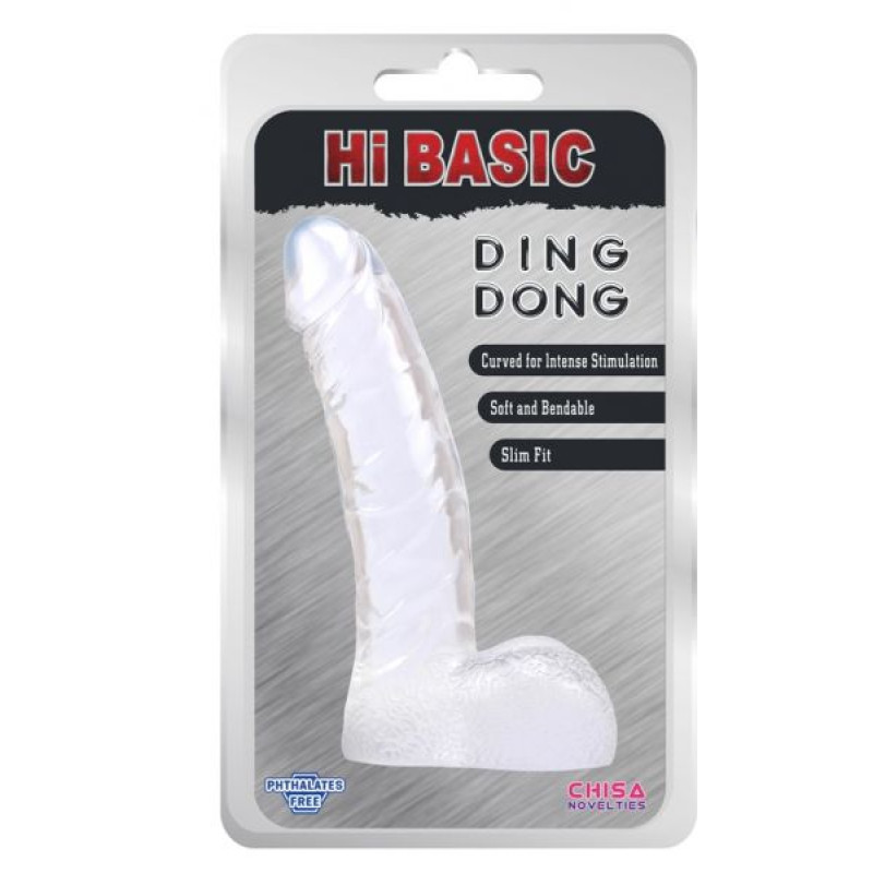 Фаллоимитатор Chisa Ding Dong Прозрачный Фаллоимитатор Chisa Ding Dong Прозрачный