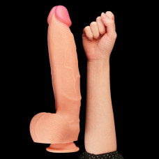 Фалоімітатор LoveToy Dual-Layered Silicone Cock 12 Flesh 453