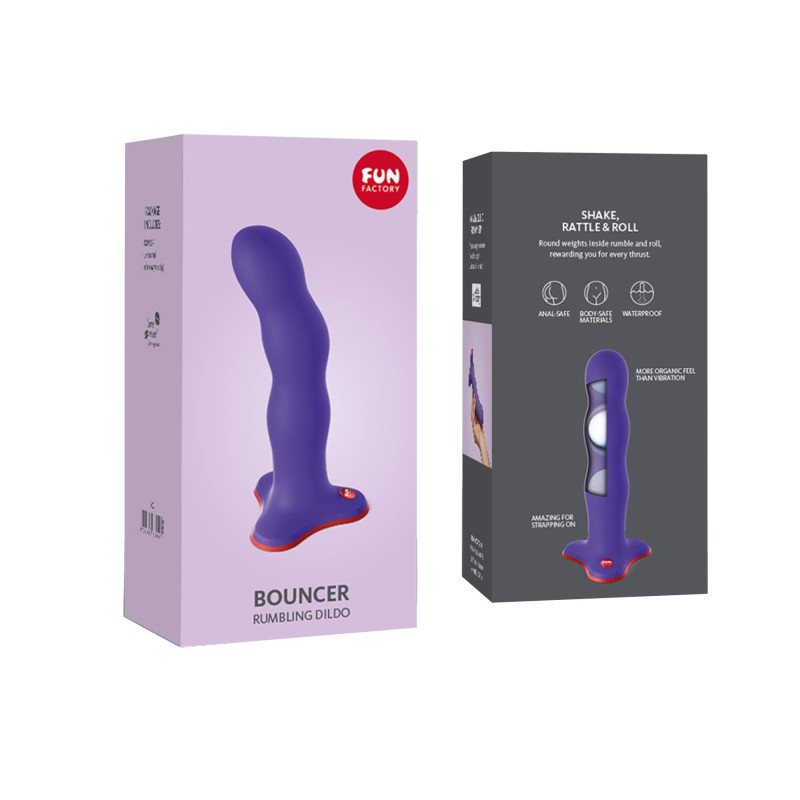 Фаллоимитатор Fun Factory BOUNCER, фиолетовый, шарики внутри, эффект вибрации, диаметр 3,9 см Фаллоимитатор Fun Factory BOUNCER, фиолетовый, шарики внутри, эффект вибрации, диаметр 3,9 см