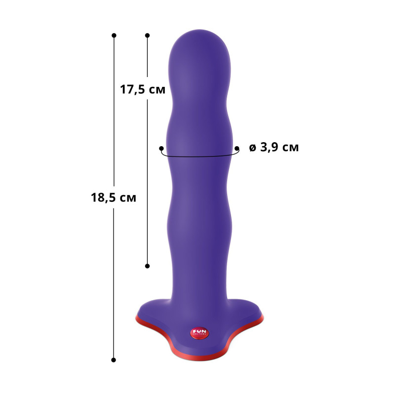 Фаллоимитатор Fun Factory BOUNCER, фиолетовый, шарики внутри, эффект вибрации, диаметр 3,9 см Фаллоимитатор Fun Factory BOUNCER, фиолетовый, шарики внутри, эффект вибрации, диаметр 3,9 см