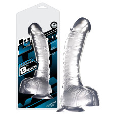 Фалоімітатор NMC з мошонкою Dildo Luxy 8 Прозорий