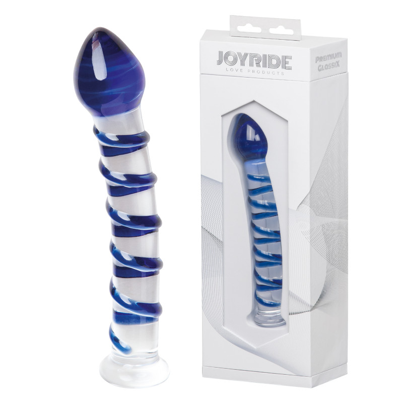 Стеклянный фаллоимитатор StRubber JOYRIDE Premium GlassiX 08