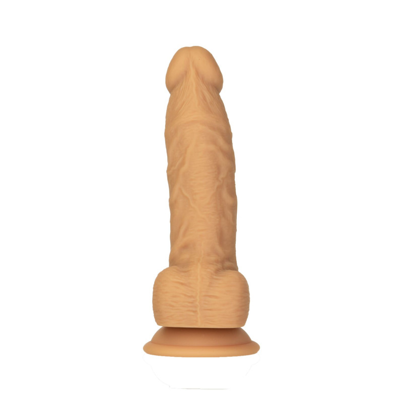 Фалоімітатор ADDICTION Dual Density Silicone Dildo Caramel 8″, присоска, діаметр 4,3 см, віброкуля в Фалоімітатор ADDICTION Dual Density Silicone Dildo Caramel 8″, присоска, діаметр 4,3 см, віброкуля в