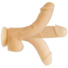 Фаллоимитатор с памятью формы, на присоске ADDICTION — DAVID 8″ Silicone Dong, виброшар.