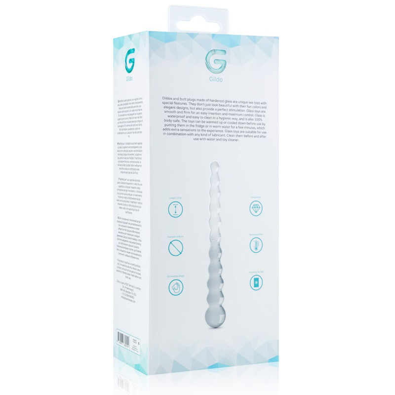 Стеклянный дилдо в виде бусин Gildo Glass Dildo No. 20 Стеклянный дилдо в виде бусин Gildo Glass Dildo No. 20