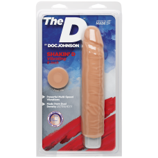 Фалоімітатор Doc Johnson The Shakin D Vibrating 9 Inch Dong ULTRASKYN