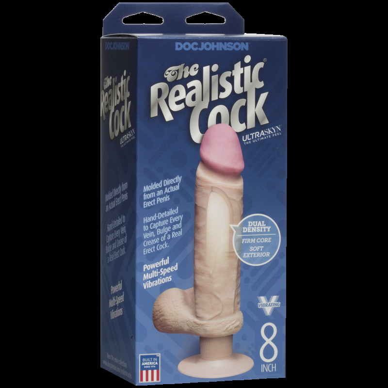 Фалоімітатор Doc Johnson Realistic Cock 8 inch ULTRASKYN Vibrating Фалоімітатор Doc Johnson Realistic Cock 8 inch ULTRASKYN Vibrating